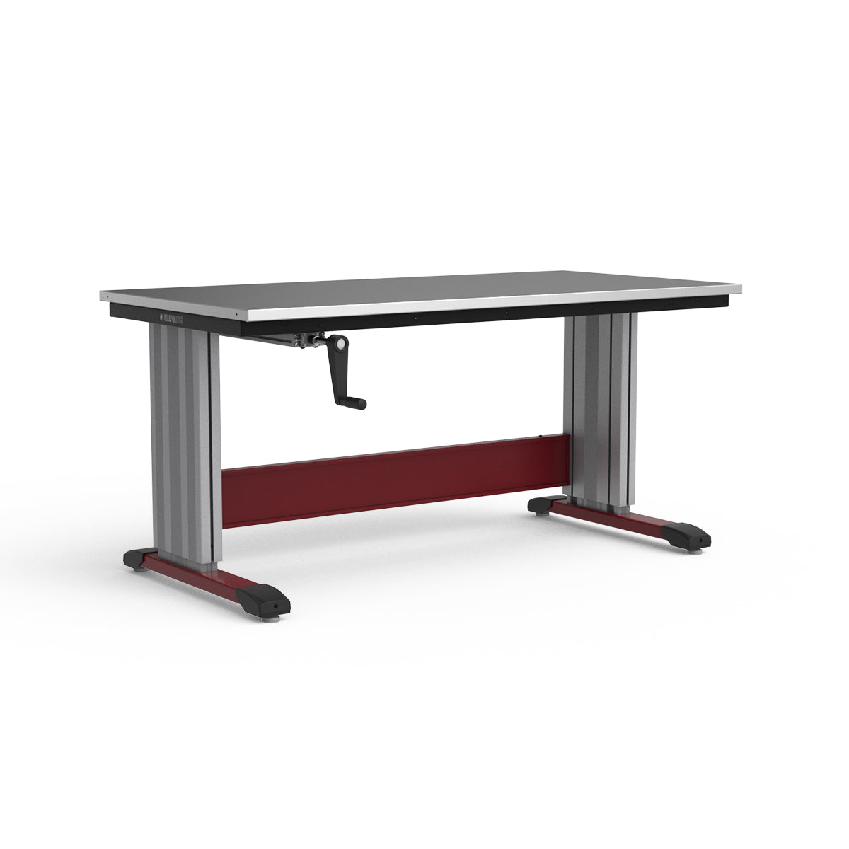 Adjustable Height Workbench - Stainless Steel Top