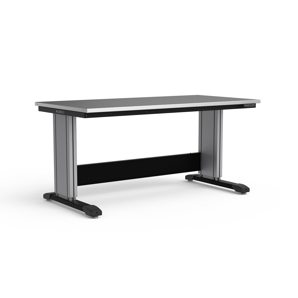 Adjustable Height Workbench - Stainless Steel Top