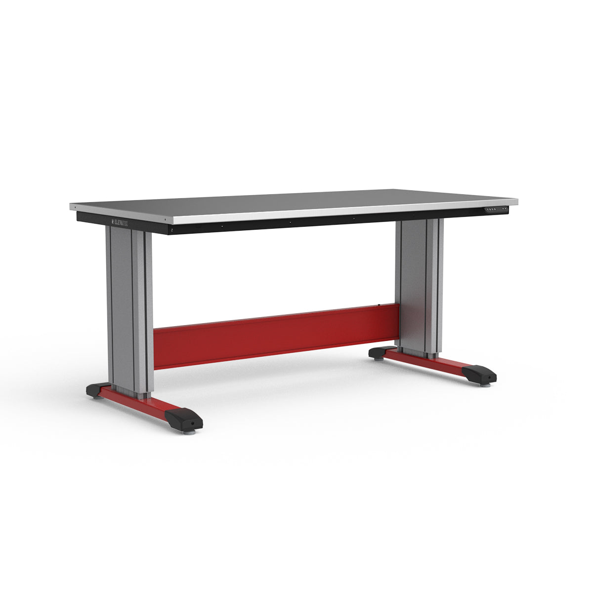 Adjustable Height Workbench - Stainless Steel Top