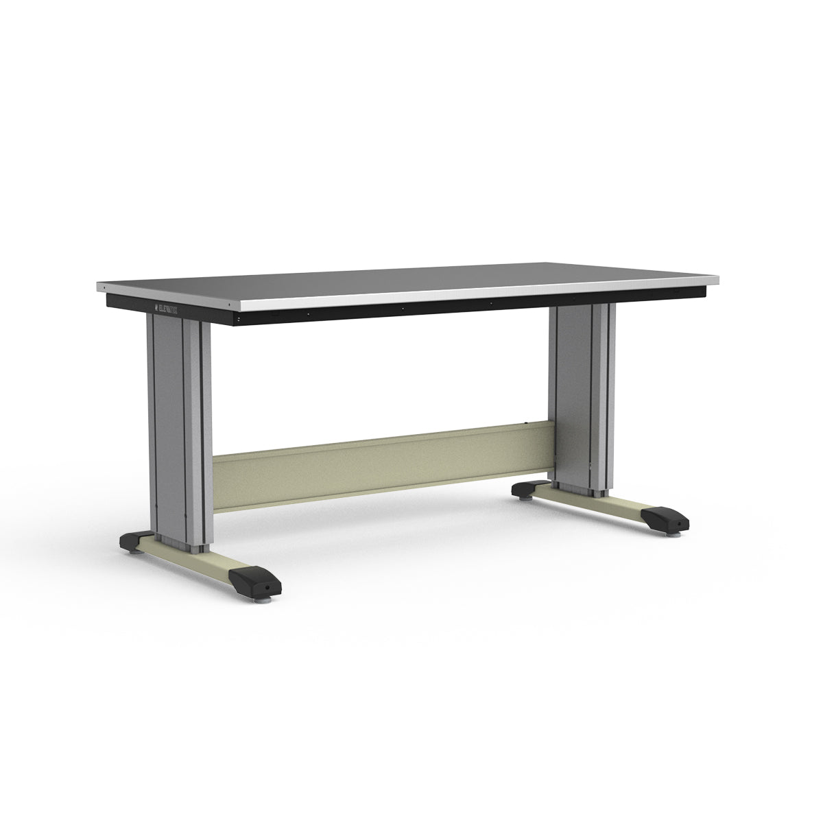 Adjustable Height Workbench - Stainless Steel Top