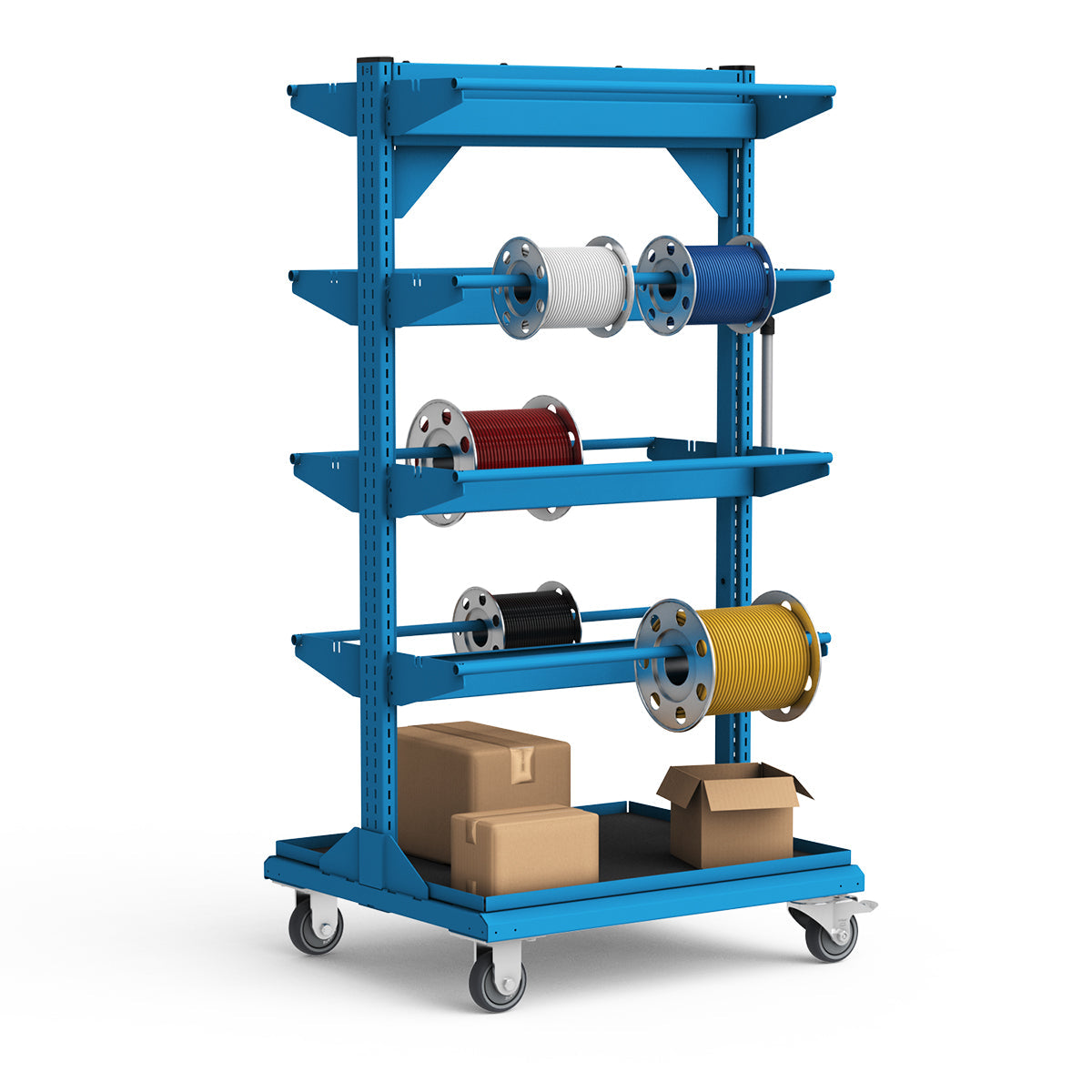 Service Cart - 30"W x 27"D x 59 3/4"H - Wire Spool Models