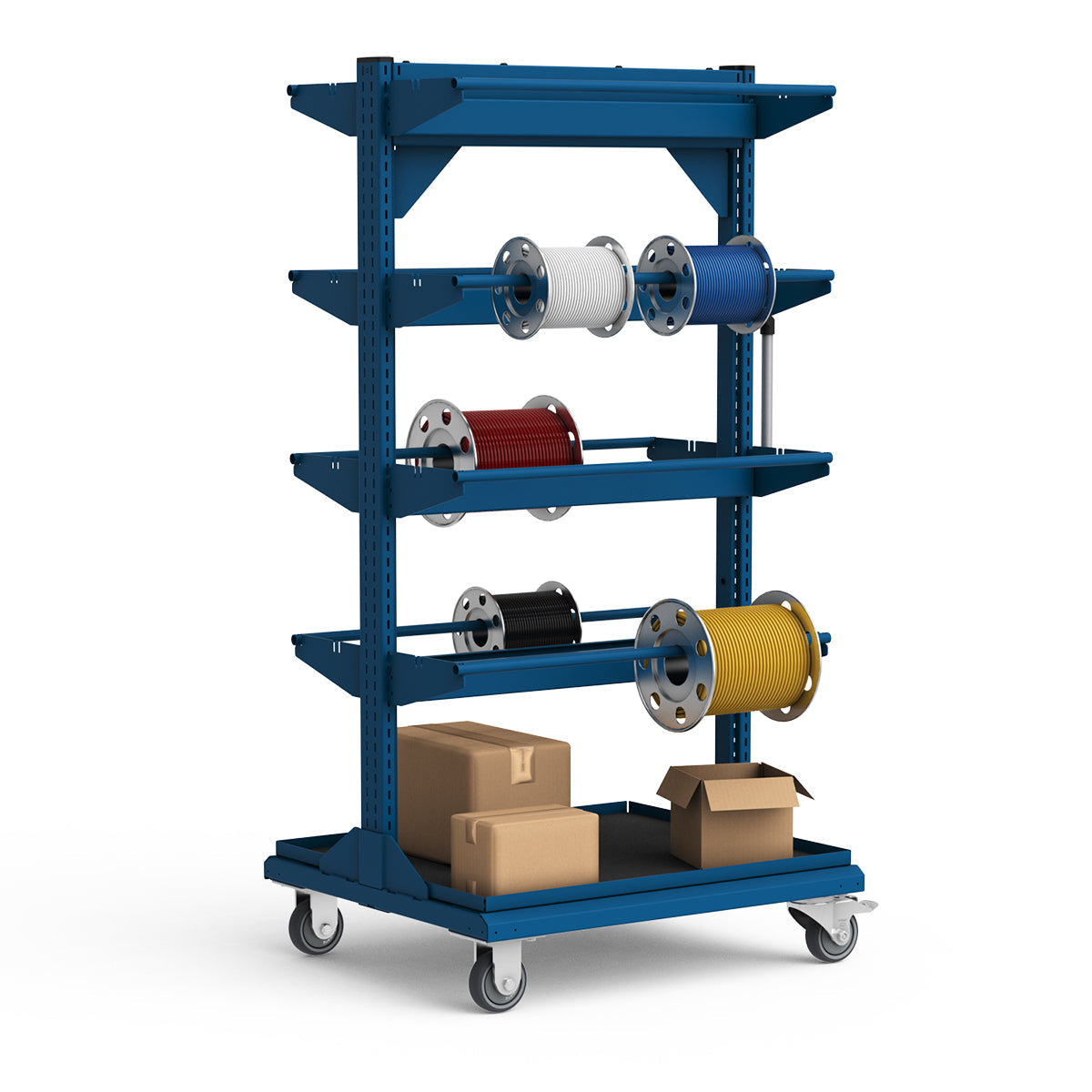 Service Cart - 30"W x 27"D x 59 3/4"H - Wire Spool Models