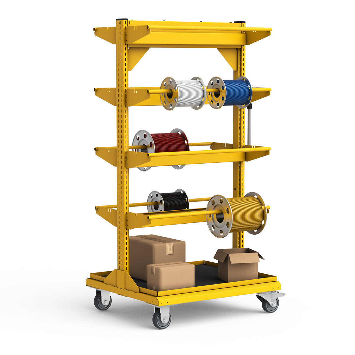Service Cart - 30"W x 27"D x 59 3/4"H - Wire Spool Models