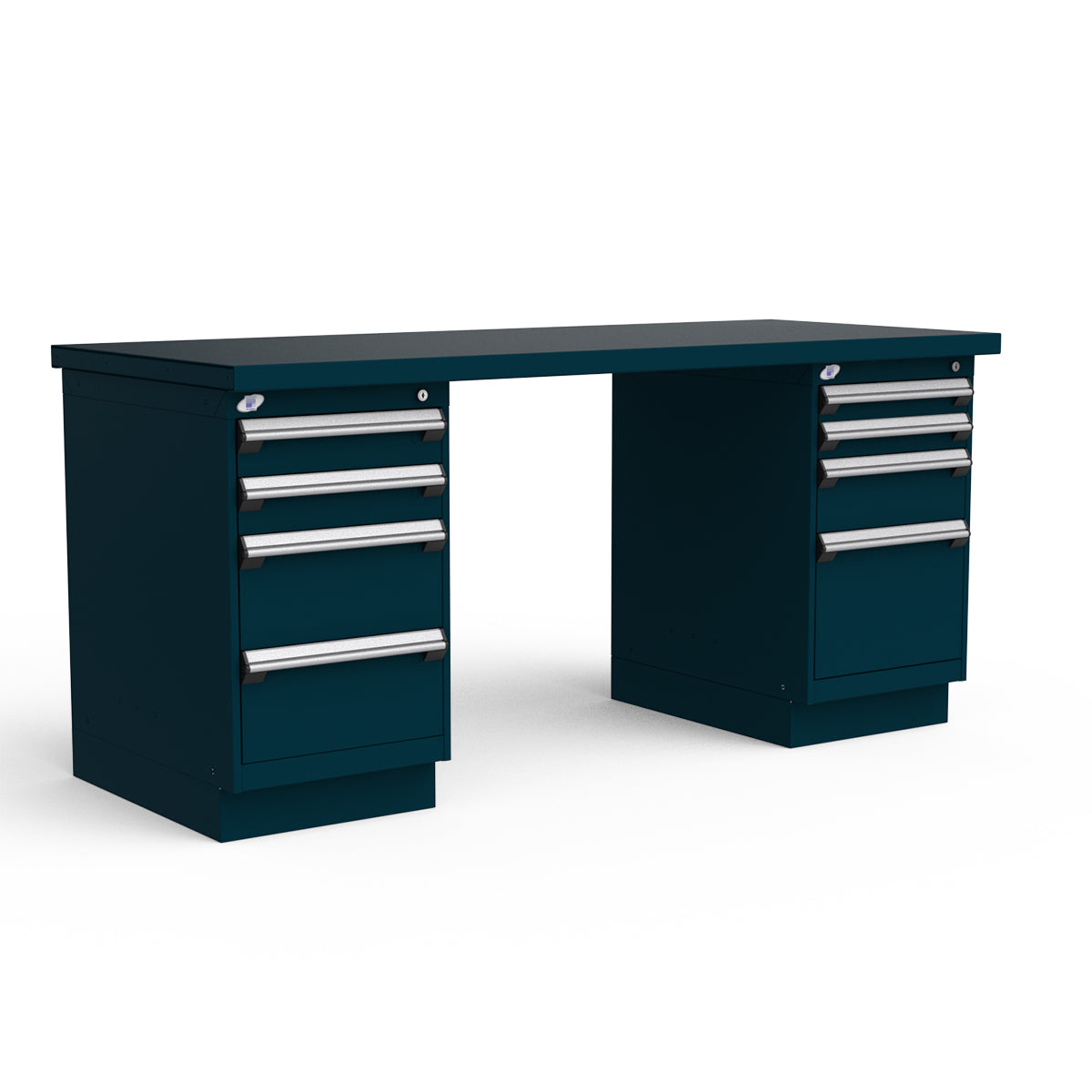 Stationary Workbench - 72"W x 30"D x 34"H - Painted Steel Top