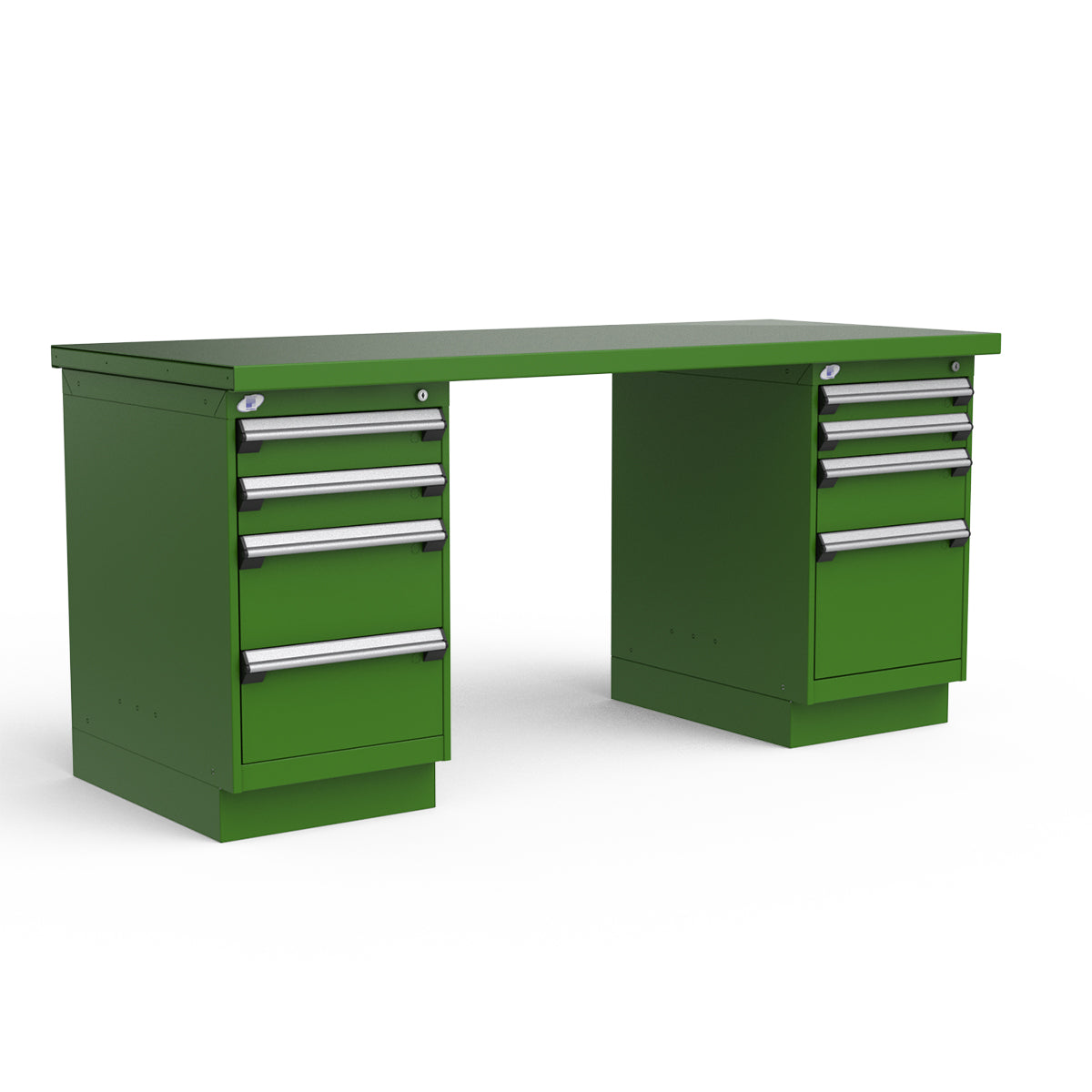 Stationary Workbench - 72"W x 30"D x 34"H - Painted Steel Top