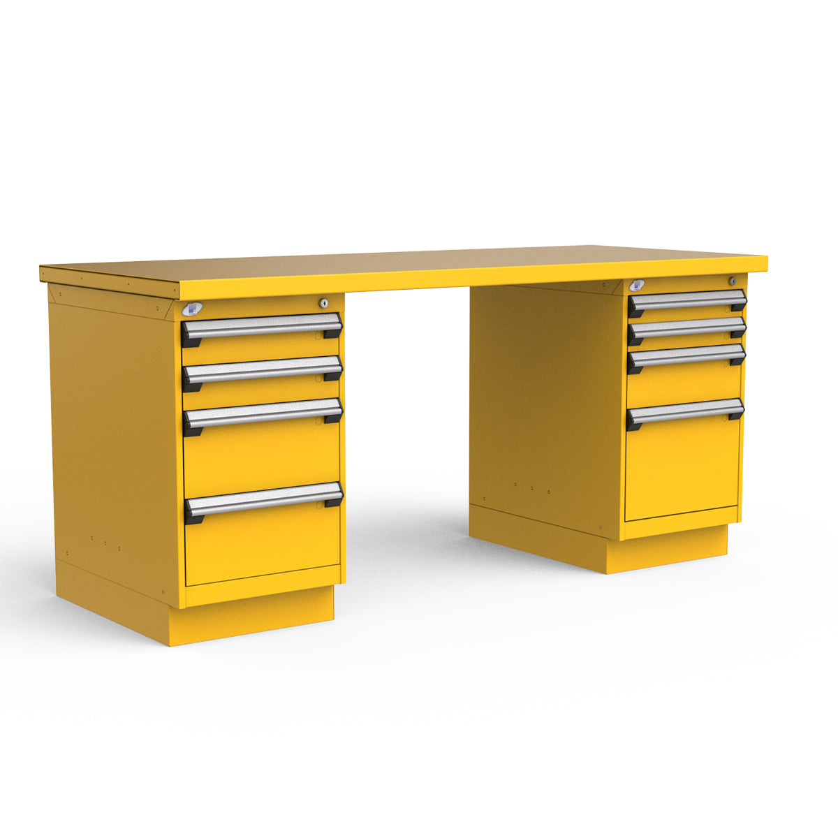 Stationary Workbench - 72"W x 30"D x 34"H - Painted Steel Top