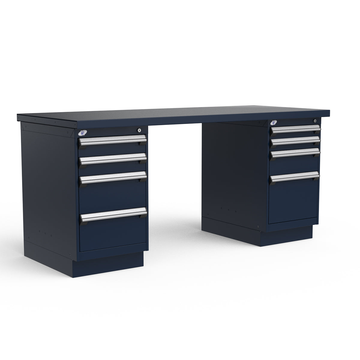 Stationary Workbench - 72"W x 30"D x 34"H - Painted Steel Top