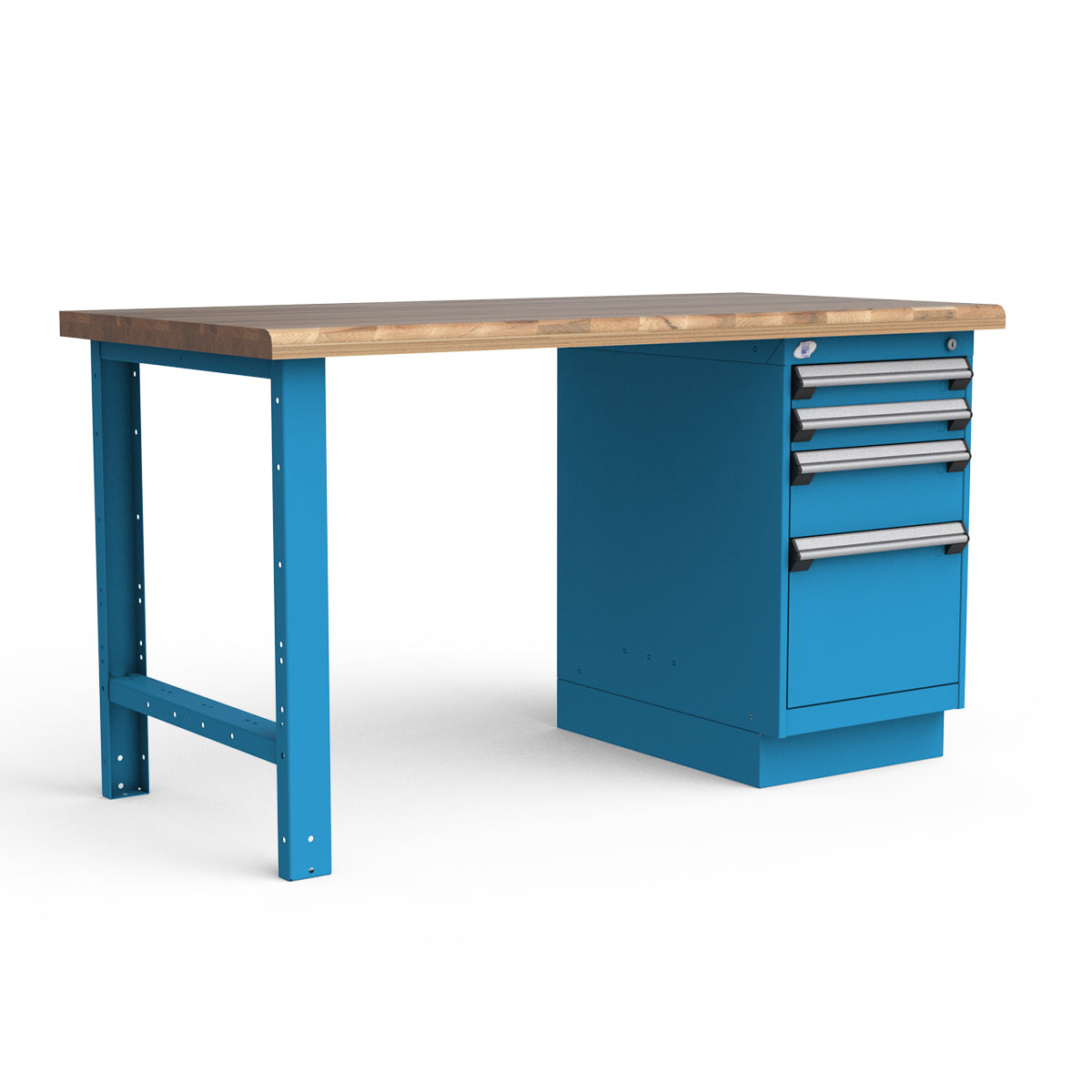 Stationary Workbench - 60"W x 30"D x 34"H - Laminated Wood Top