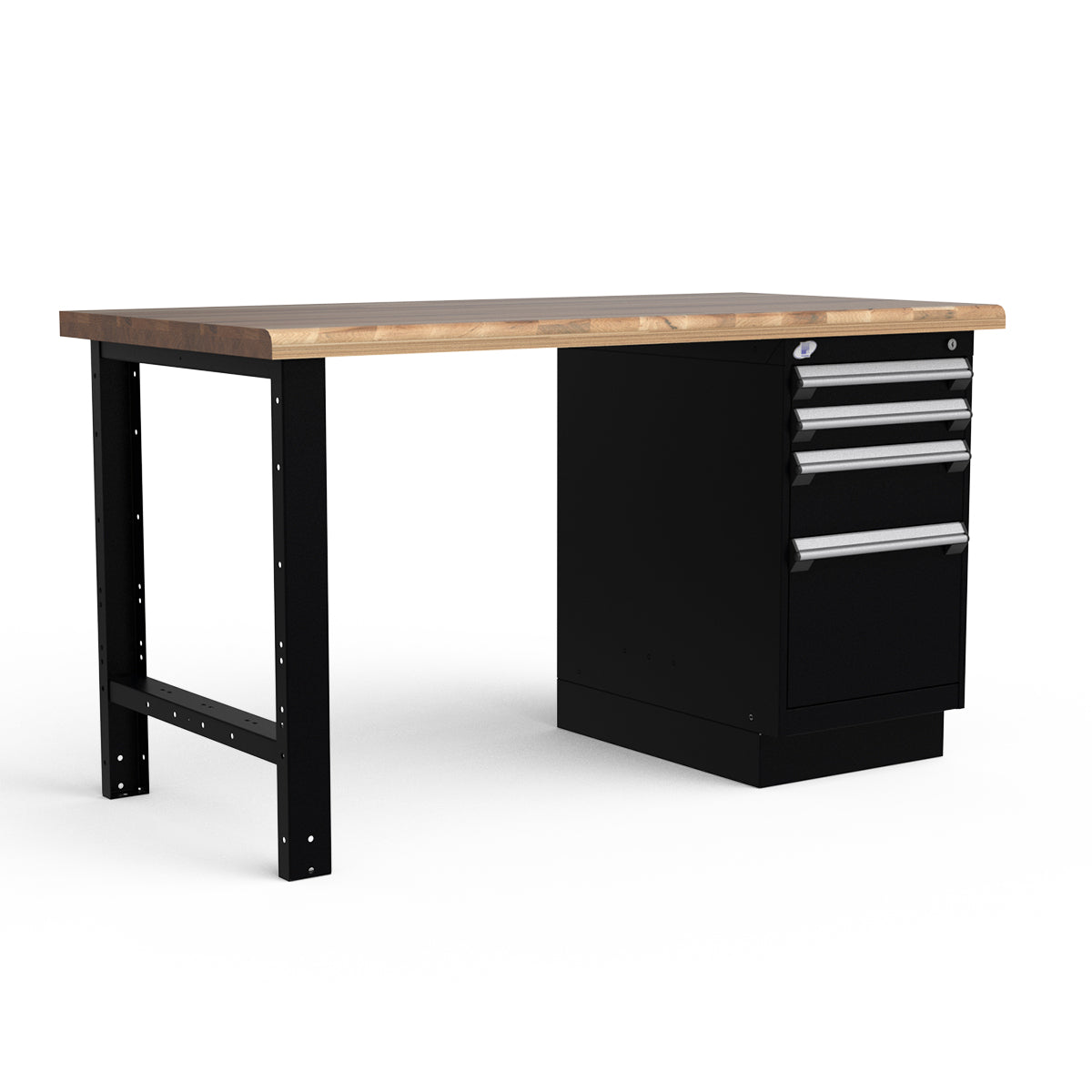 Stationary Workbench - 60"W x 30"D x 34"H - Laminated Wood Top