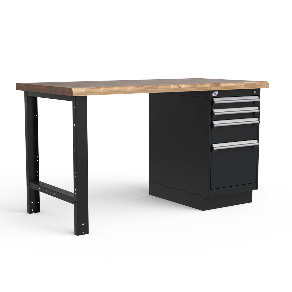 Stationary Workbench - 60"W x 30"D x 34"H - Laminated Wood Top