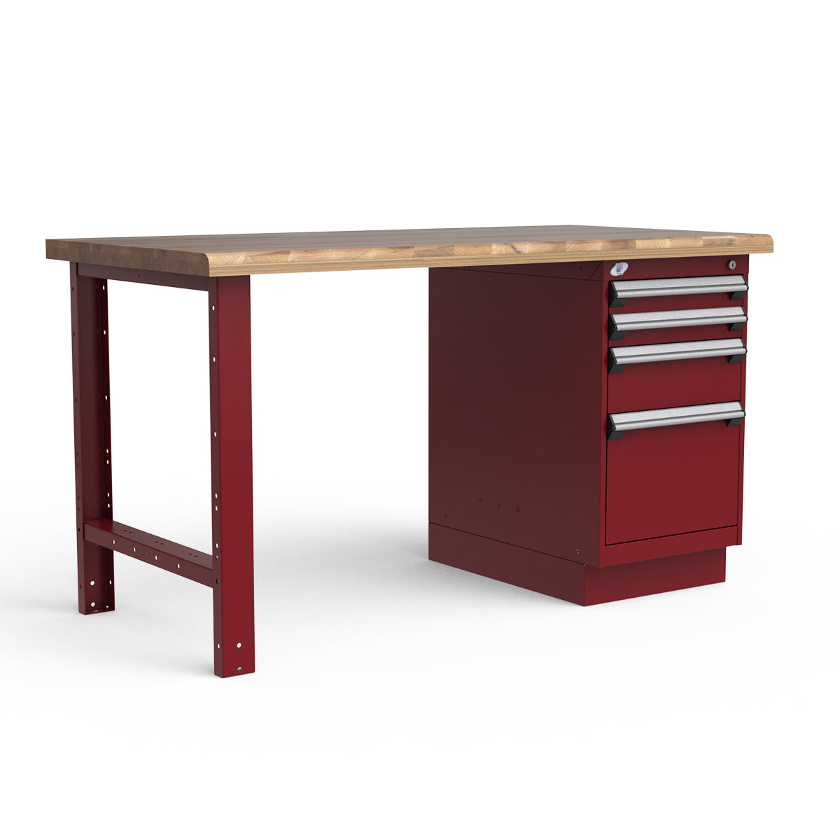 Stationary Workbench - 60"W x 30"D x 34"H - Laminated Wood Top