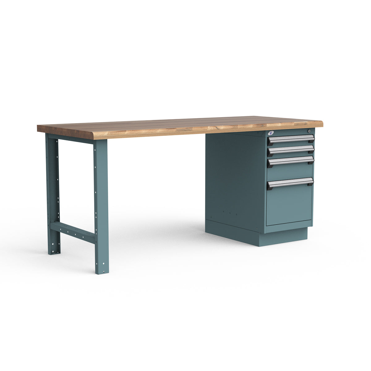 Stationary Workbench - 72"W x 30"D x 34"H - Laminated Wood Top