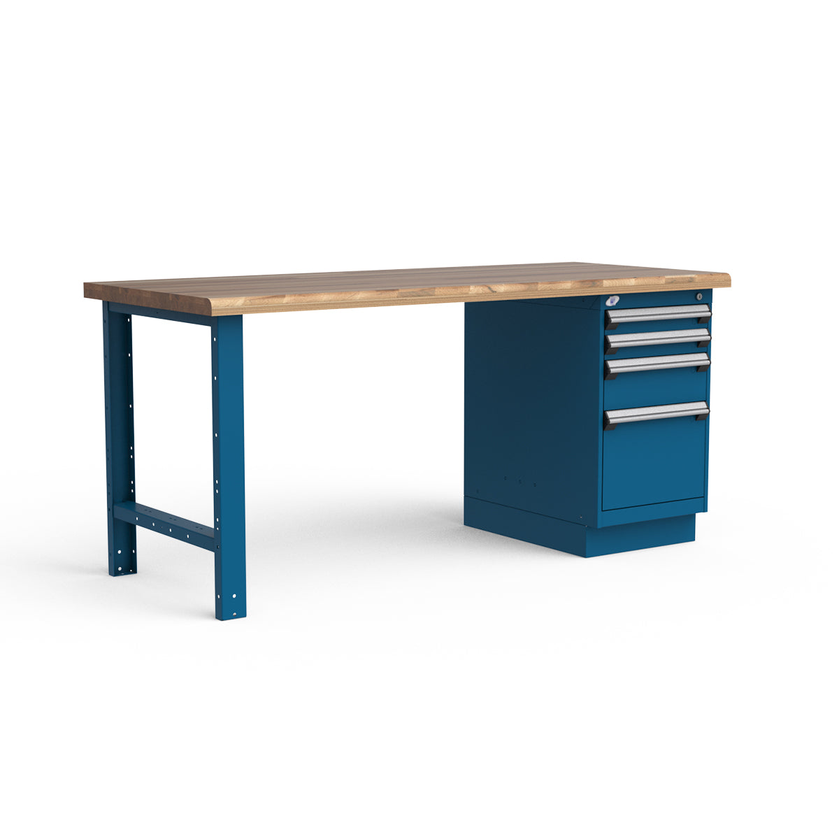 Stationary Workbench - 72"W x 30"D x 34"H - Laminated Wood Top