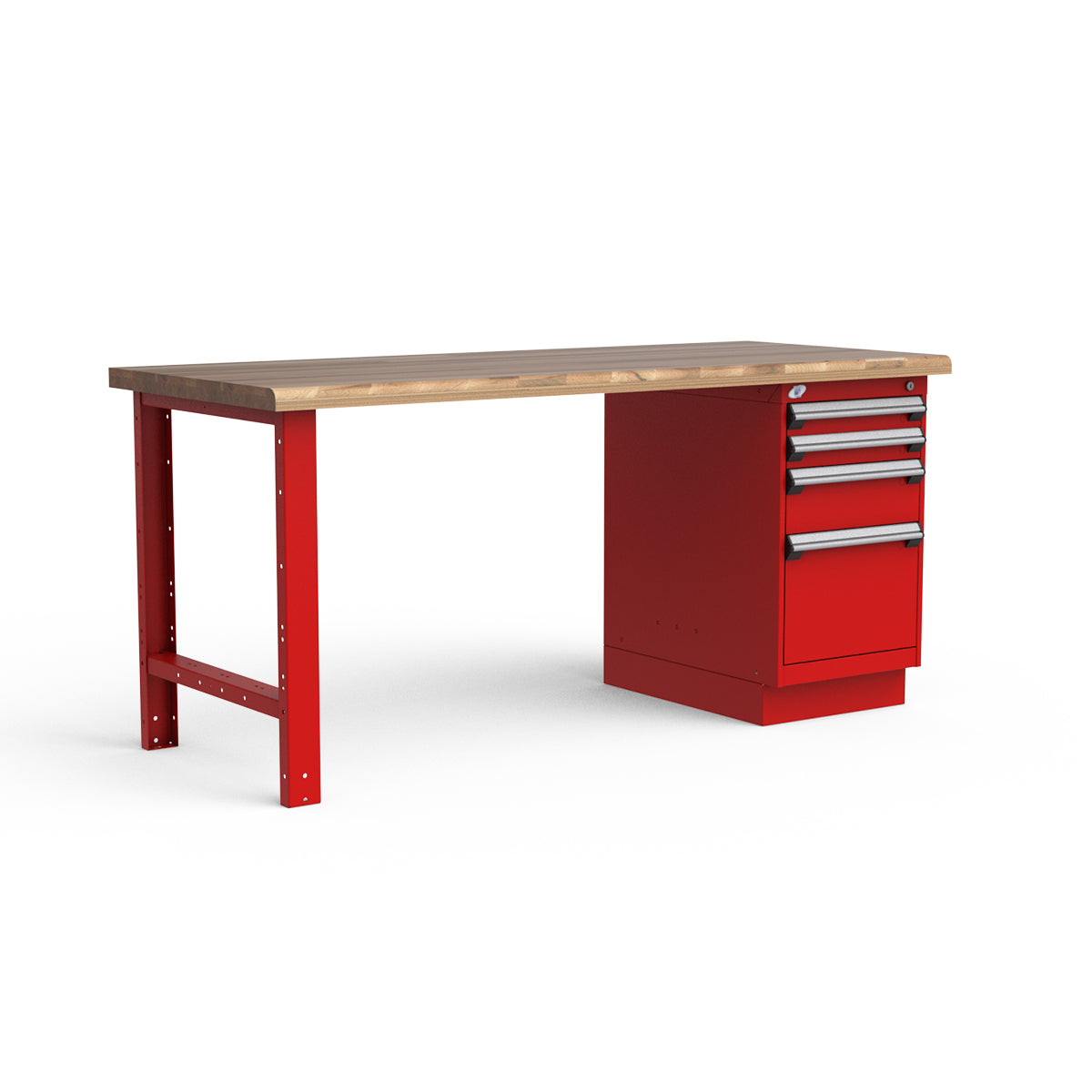Stationary Workbench - 72"W x 30"D x 34"H - Laminated Wood Top