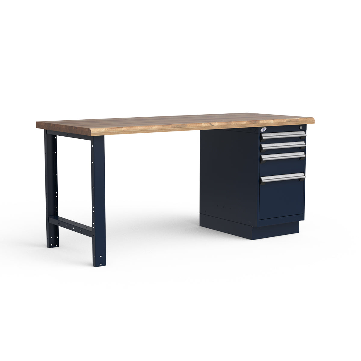 Stationary Workbench - 72"W x 30"D x 34"H - Laminated Wood Top