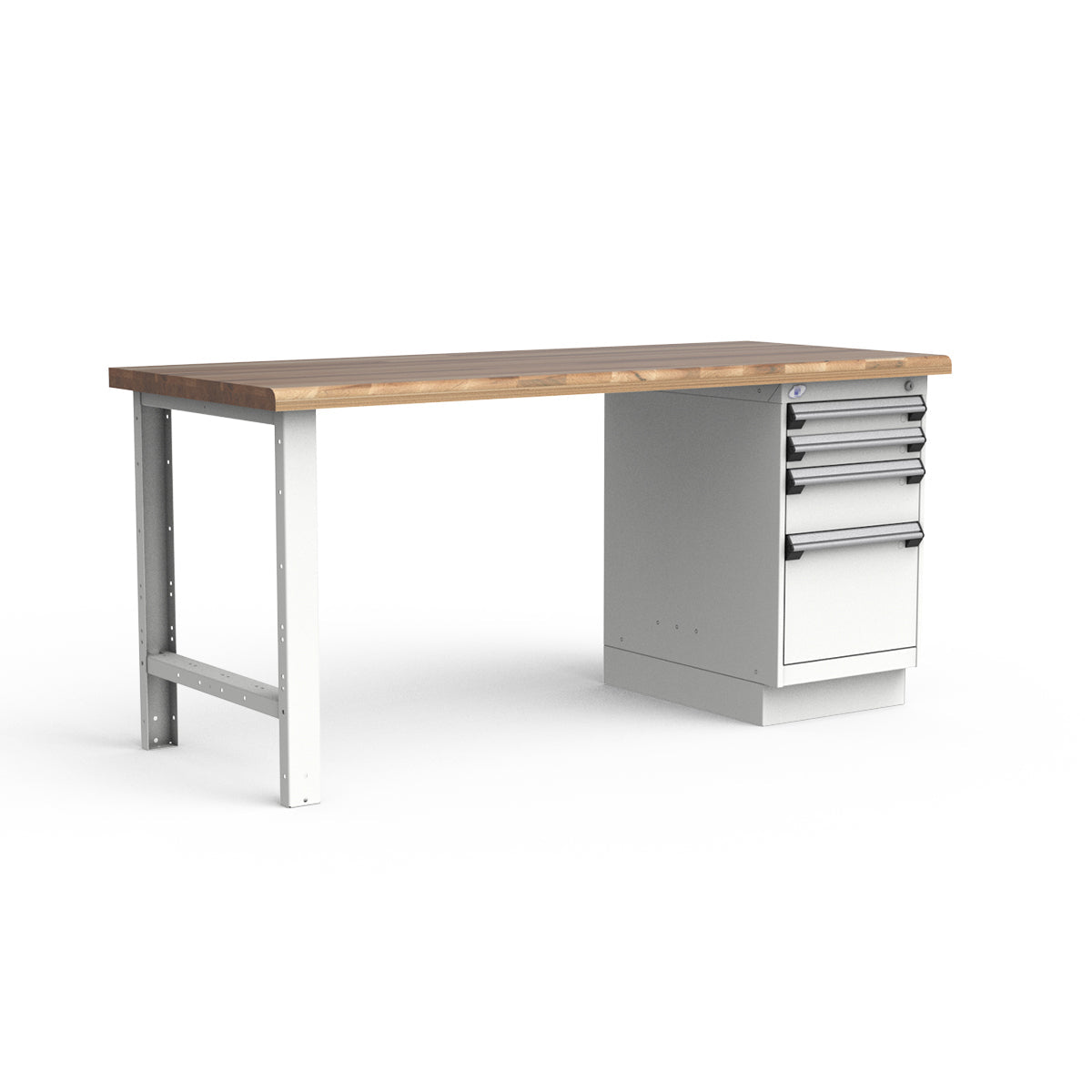 Stationary Workbench - 72"W x 30"D x 34"H - Laminated Wood Top