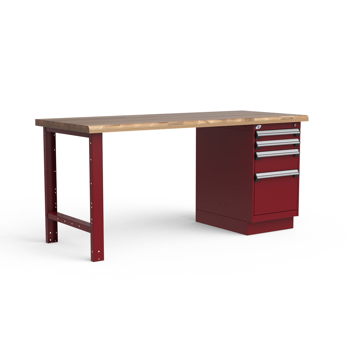 Stationary Workbench - 72"W x 30"D x 34"H - Laminated Wood Top