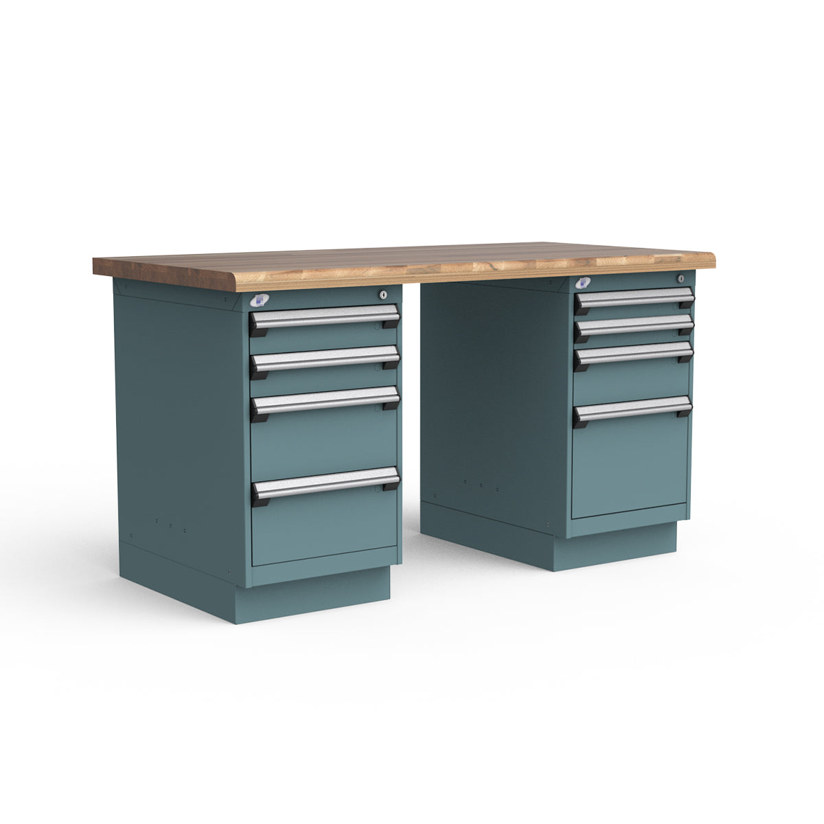 Stationary Workbench - 60"W x 30"D x 34"H - Laminated Wood Top