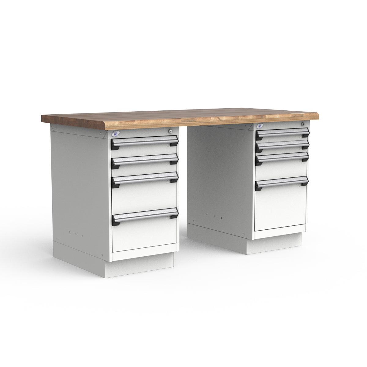 Stationary Workbench - 60"W x 30"D x 34"H - Laminated Wood Top