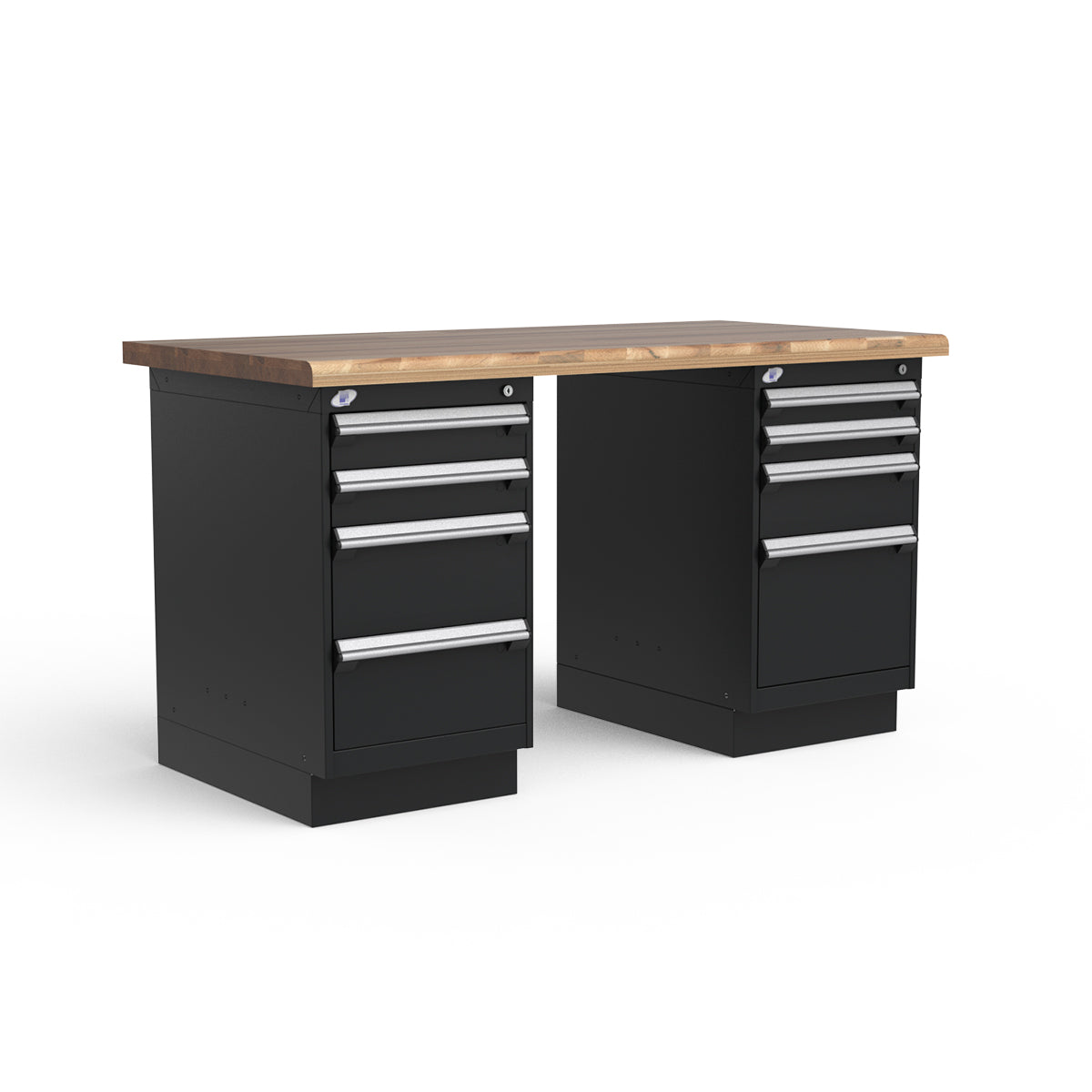 Stationary Workbench - 60"W x 30"D x 34"H - Laminated Wood Top