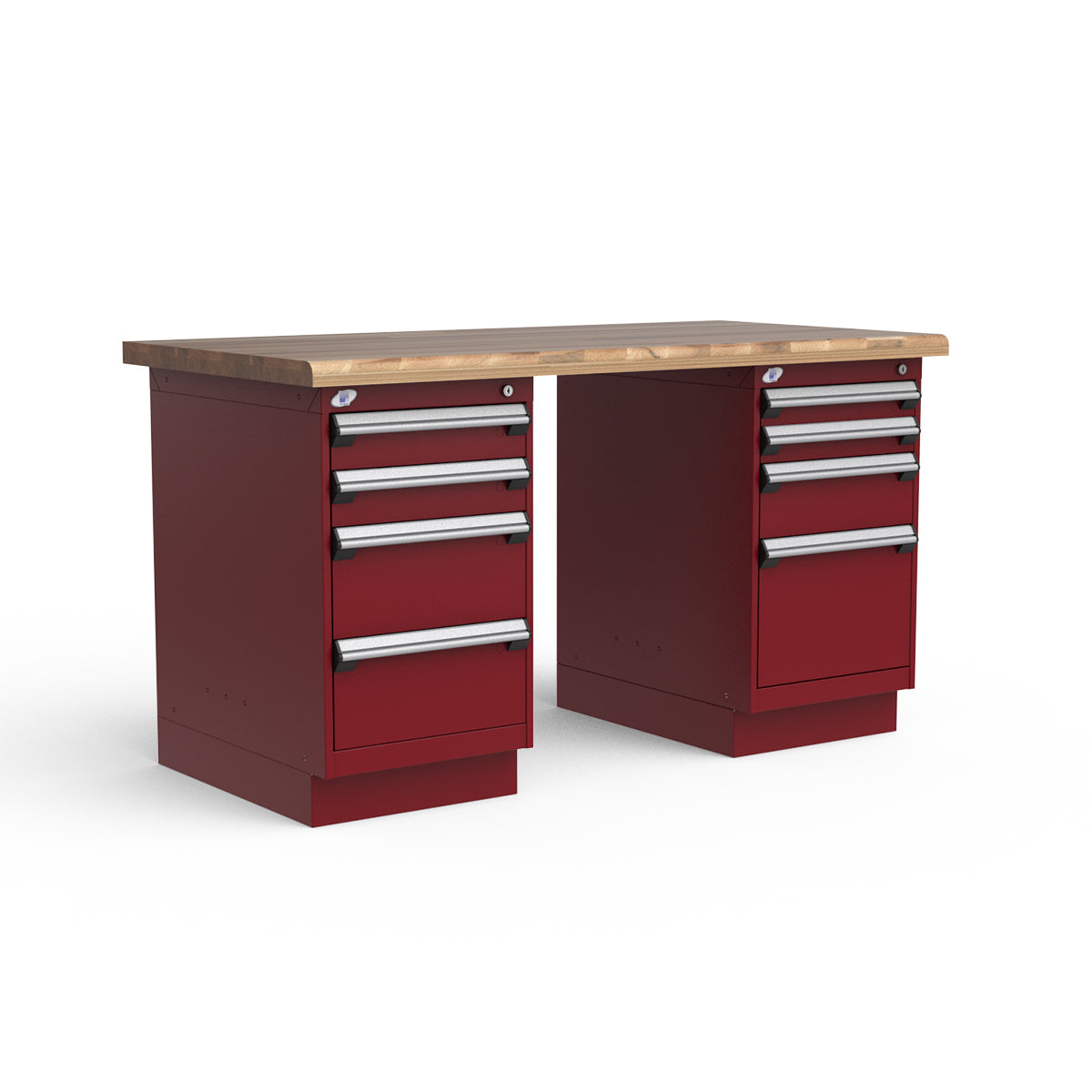 Stationary Workbench - 60"W x 30"D x 34"H - Laminated Wood Top
