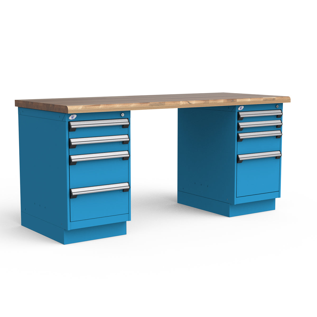 Stationary Workbench - 72"W x 30"D x 34"H - Laminated Wood Top