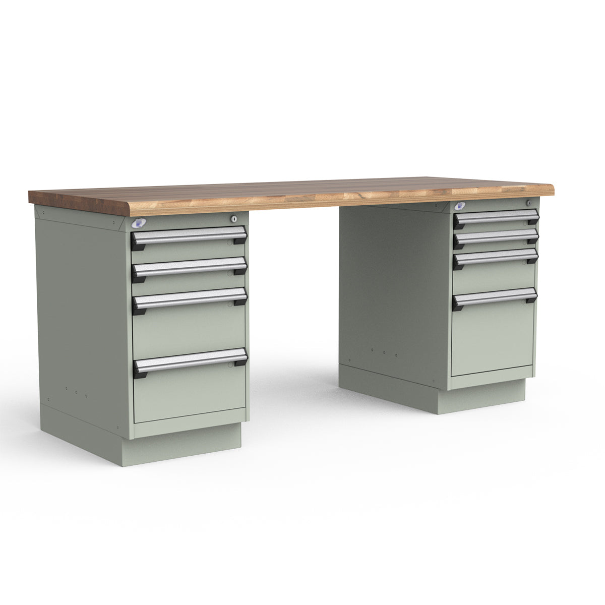 Stationary Workbench - 72"W x 30"D x 34"H - Laminated Wood Top