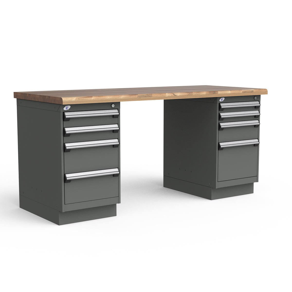Stationary Workbench - 72"W x 30"D x 34"H - Laminated Wood Top