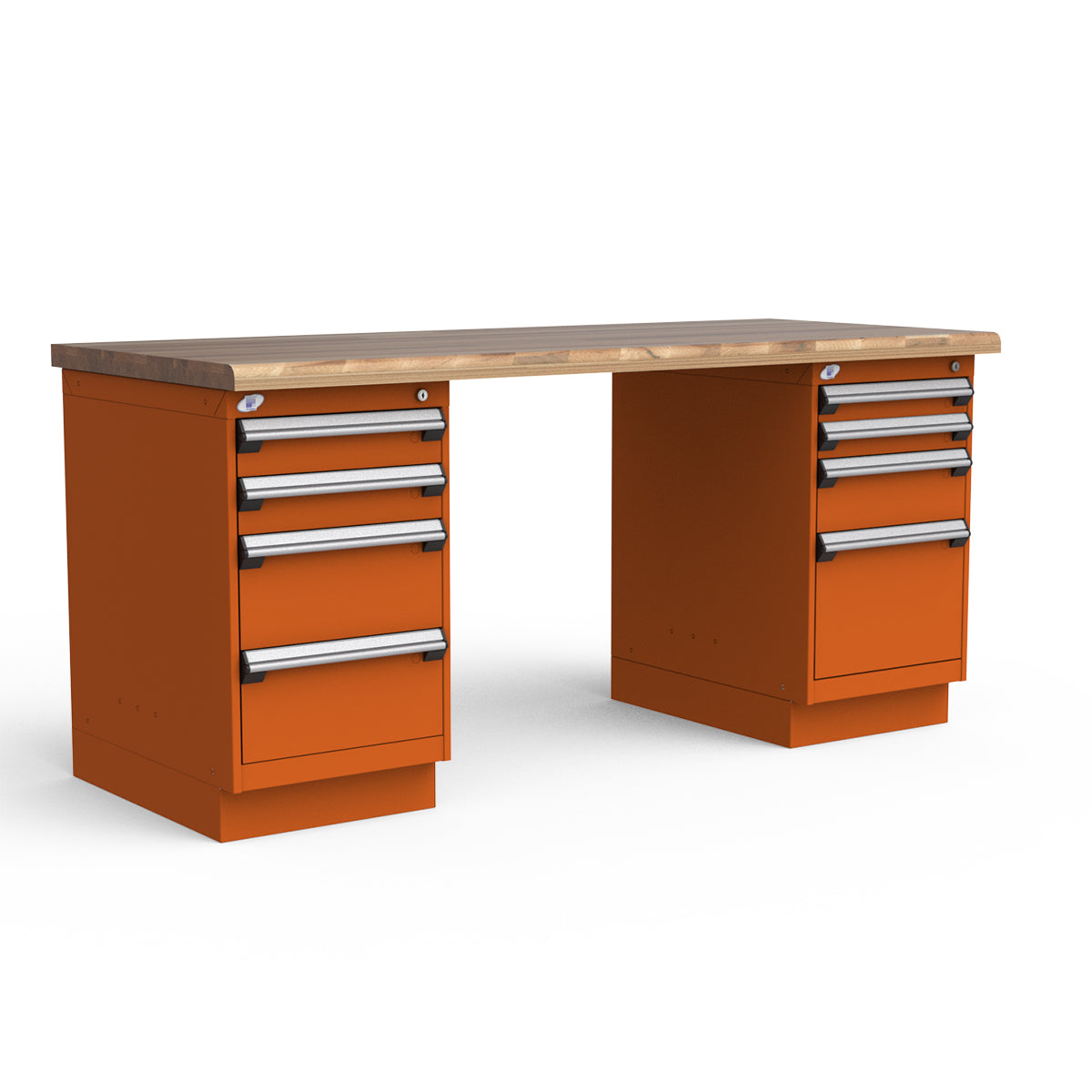 Stationary Workbench - 72"W x 30"D x 34"H - Laminated Wood Top