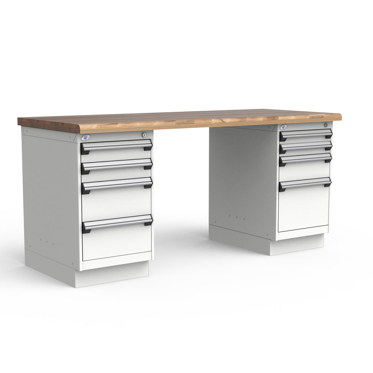Stationary Workbench - 72"W x 30"D x 34"H - Laminated Wood Top