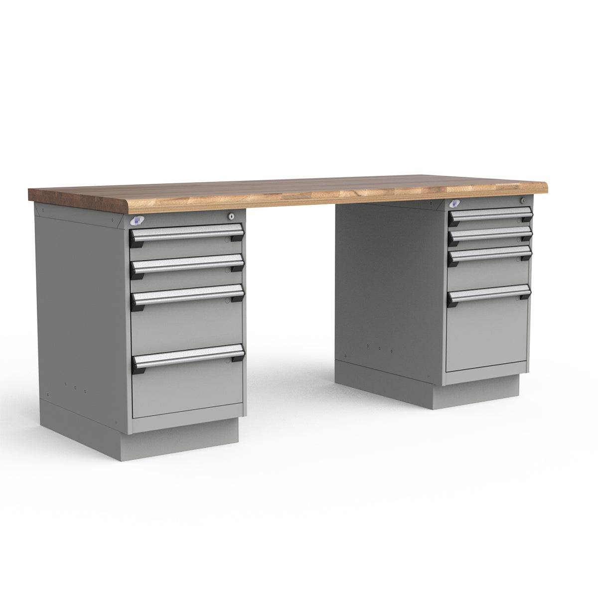 Stationary Workbench - 72"W x 30"D x 34"H - Laminated Wood Top