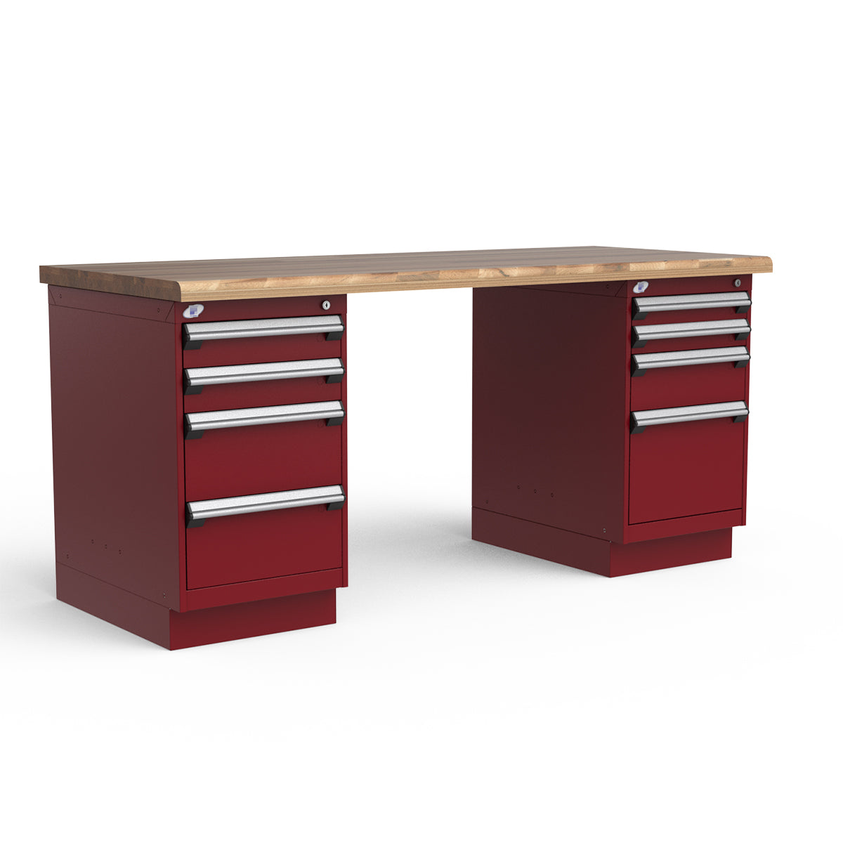 Stationary Workbench - 72"W x 30"D x 34"H - Laminated Wood Top