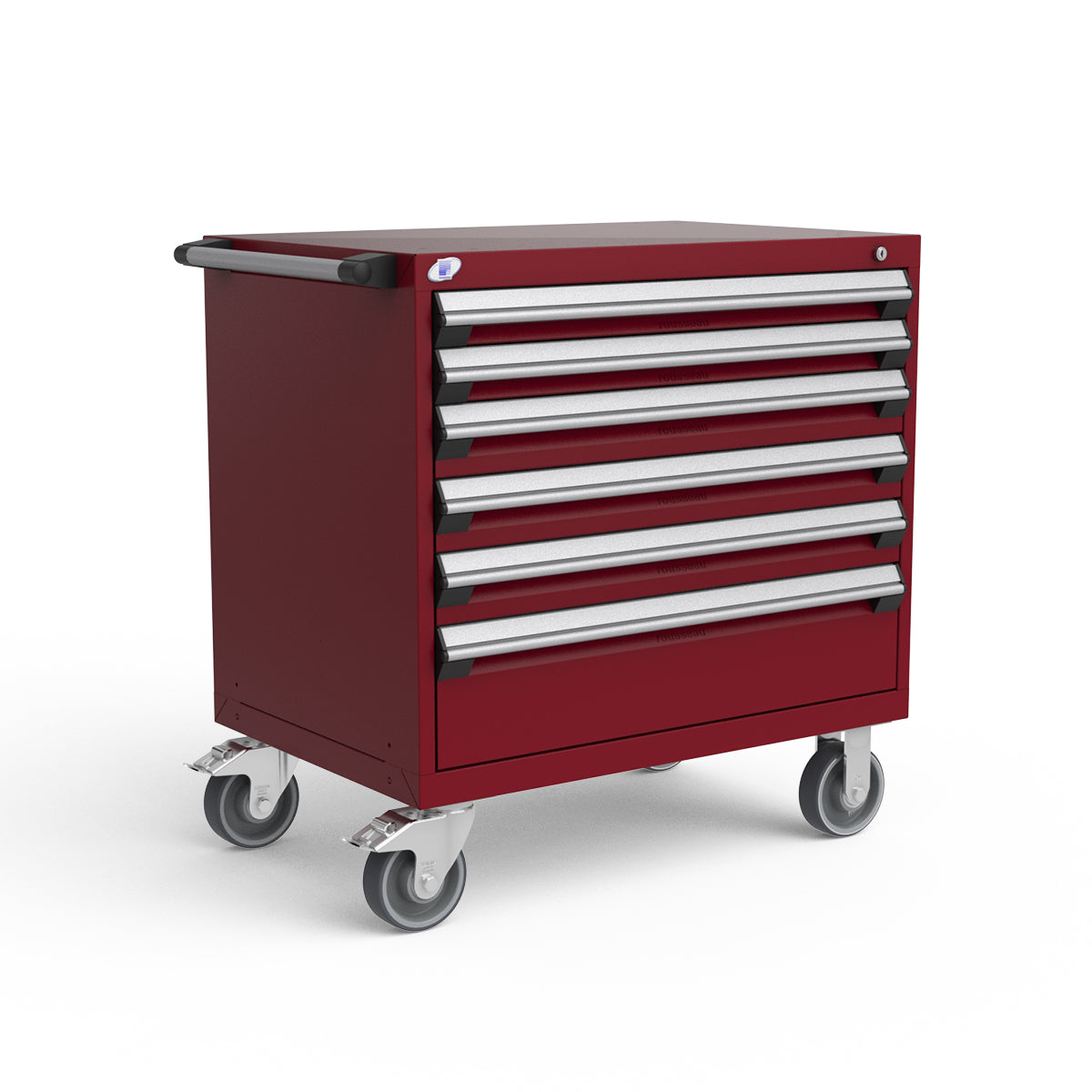 Mobile Modular Drawer Cabinets – 36"W x 24"D x 37"H – 6 drawers