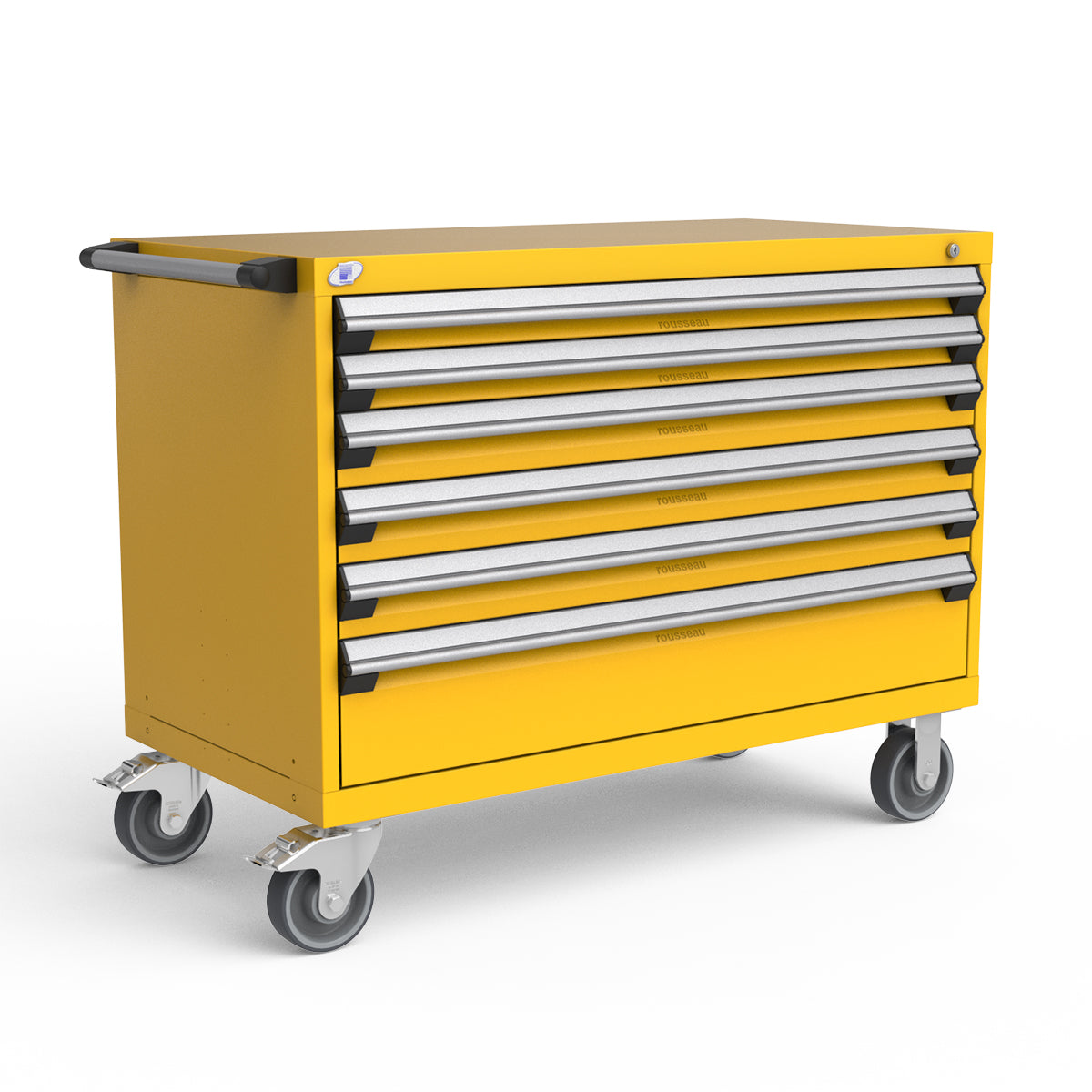 Mobile Modular Drawer Cabinets – 48"W x 24"D x 37"H – 6 drawers