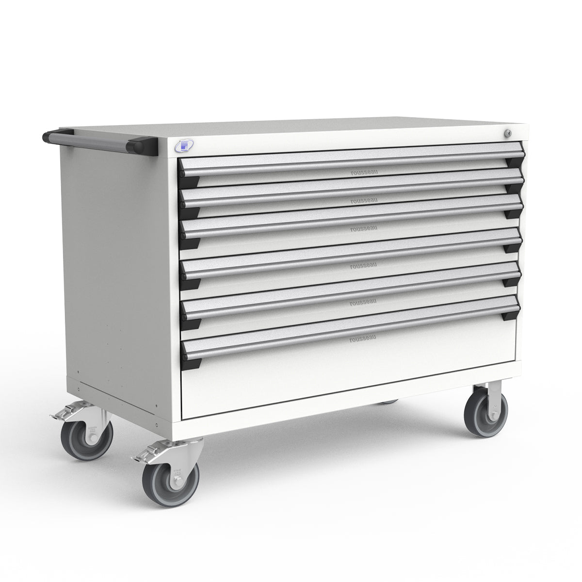 Mobile Modular Drawer Cabinets – 48"W x 24"D x 37"H – 6 drawers