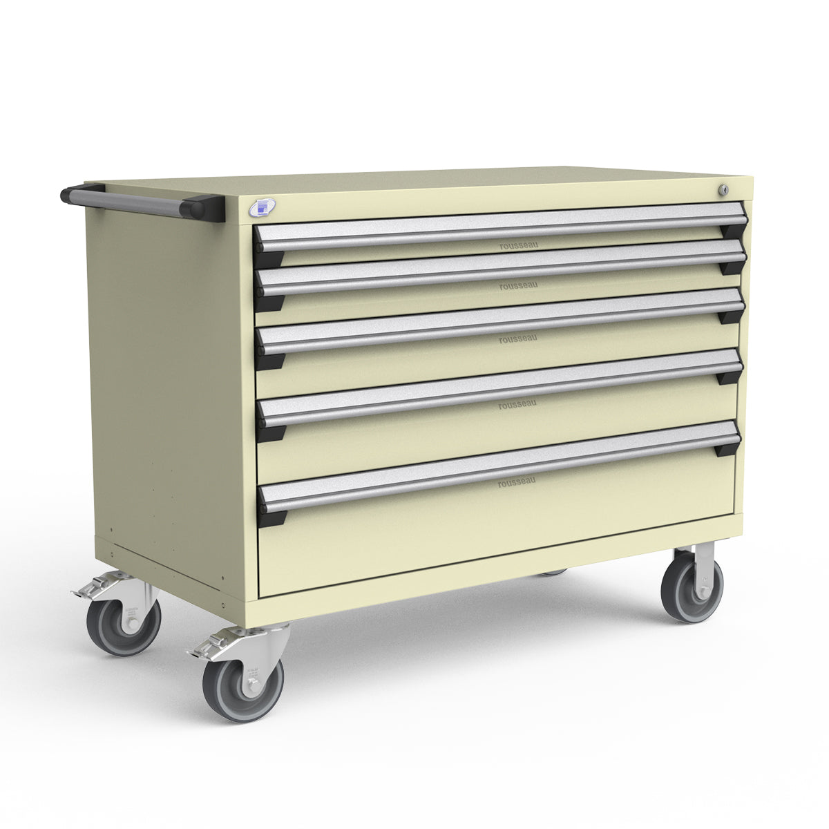 Mobile Modular Drawer Cabinets – 48"W x 24"D x 37"H – 5 drawers