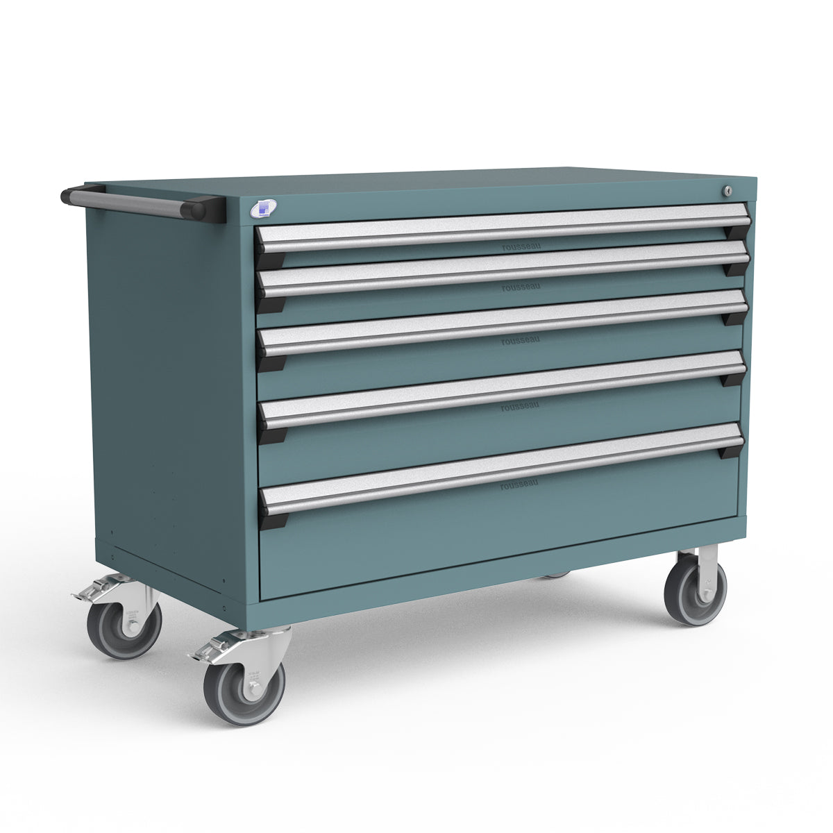 Mobile Modular Drawer Cabinets – 48"W x 24"D x 37"H – 5 drawers