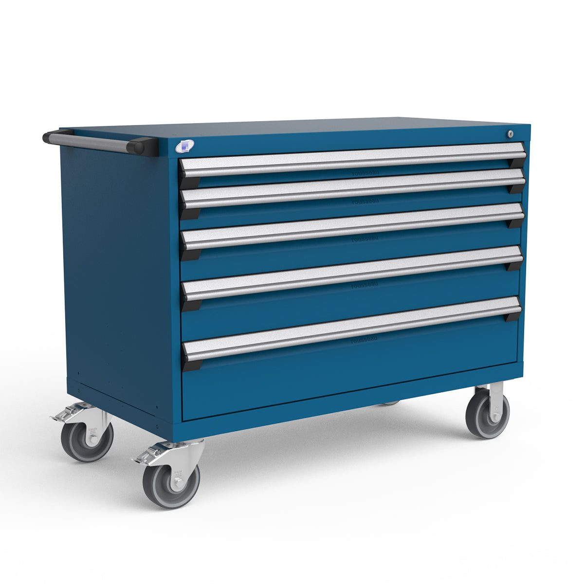Mobile Modular Drawer Cabinets – 48"W x 24"D x 37"H – 5 drawers