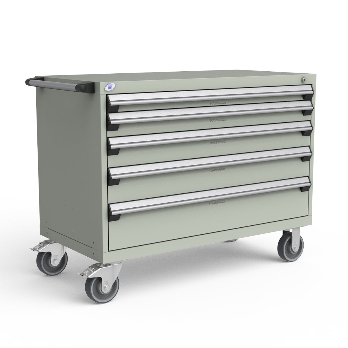 Mobile Modular Drawer Cabinets – 48"W x 24"D x 37"H – 5 drawers