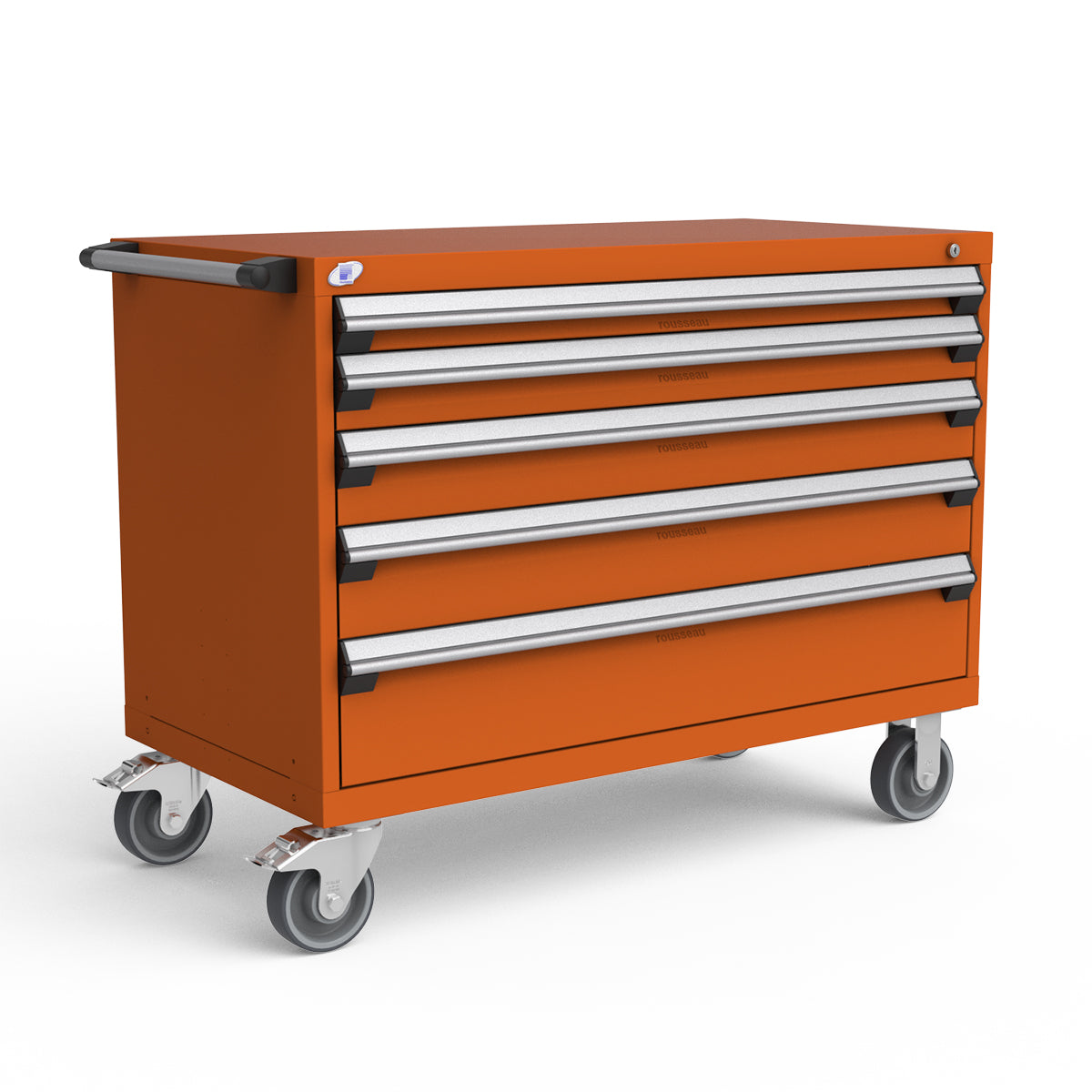 Mobile Modular Drawer Cabinets – 48"W x 24"D x 37"H – 5 drawers