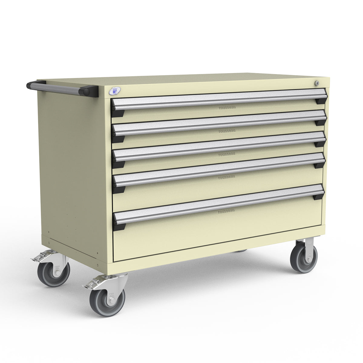 Mobile Modular Drawer Cabinets – 48"W x 24"D x 37"H – 5 drawers