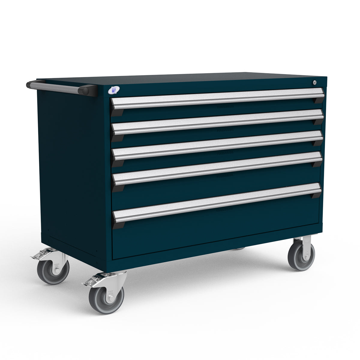 Mobile Modular Drawer Cabinets – 48"W x 24"D x 37"H – 5 drawers
