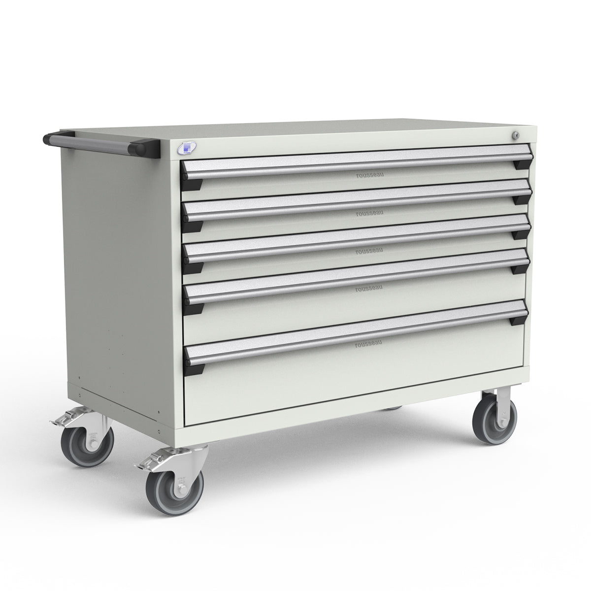Mobile Modular Drawer Cabinets – 48"W x 24"D x 37"H – 5 drawers