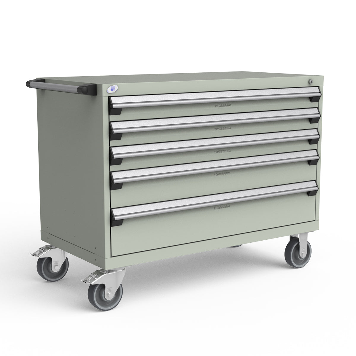 Mobile Modular Drawer Cabinets – 48"W x 24"D x 37"H – 5 drawers