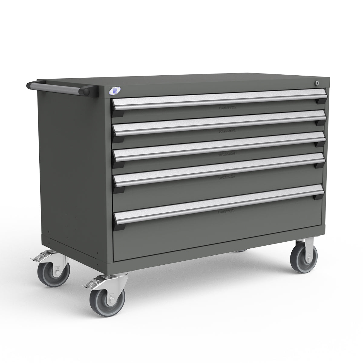 Mobile Modular Drawer Cabinets – 48"W x 24"D x 37"H – 5 drawers