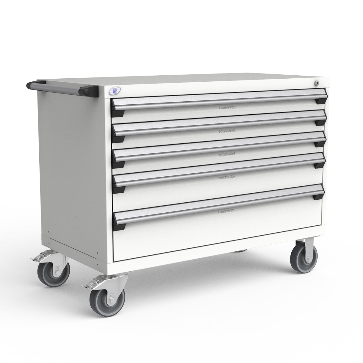 Mobile Modular Drawer Cabinets – 48"W x 24"D x 37"H – 5 drawers