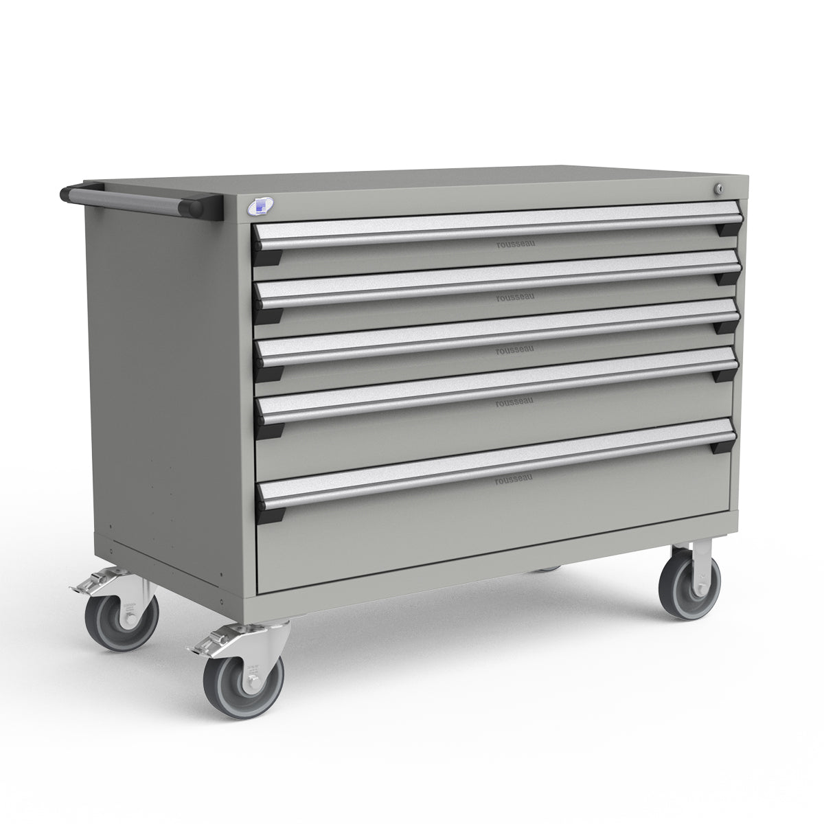 Mobile Modular Drawer Cabinets – 48"W x 24"D x 37"H – 5 drawers