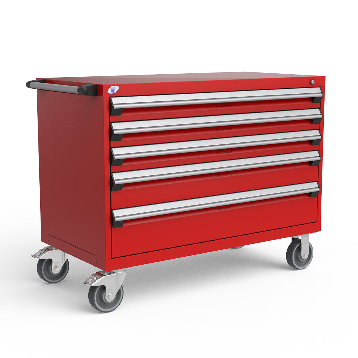 Mobile Modular Drawer Cabinets – 48"W x 24"D x 37"H – 5 drawers