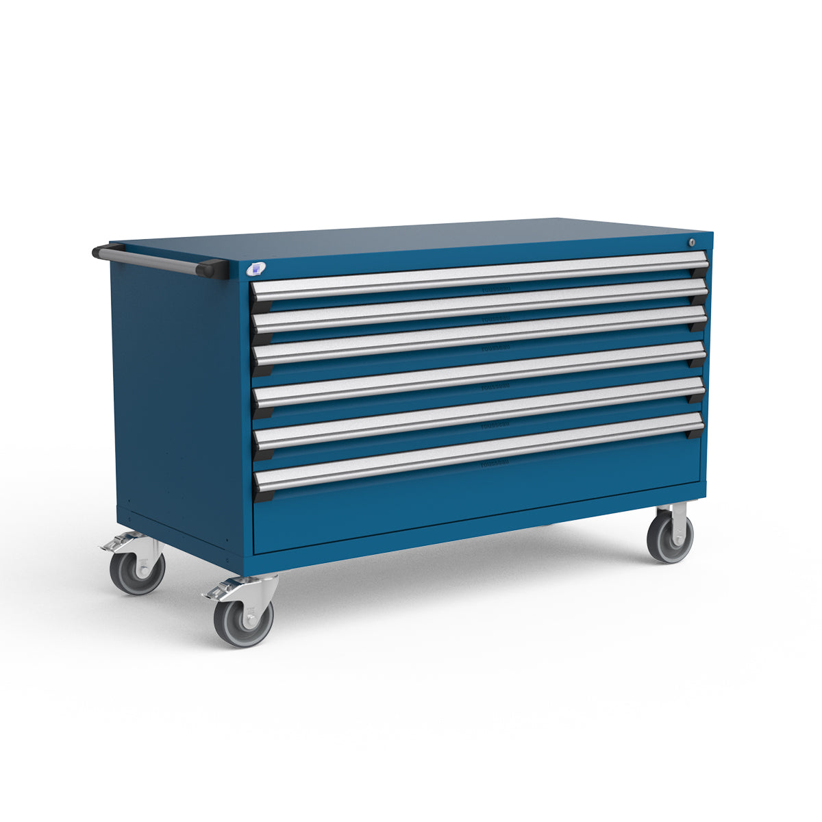 Mobile Modular Drawer Cabinet - 60"W x 27"D x 37 1/2"H - 6 drawers