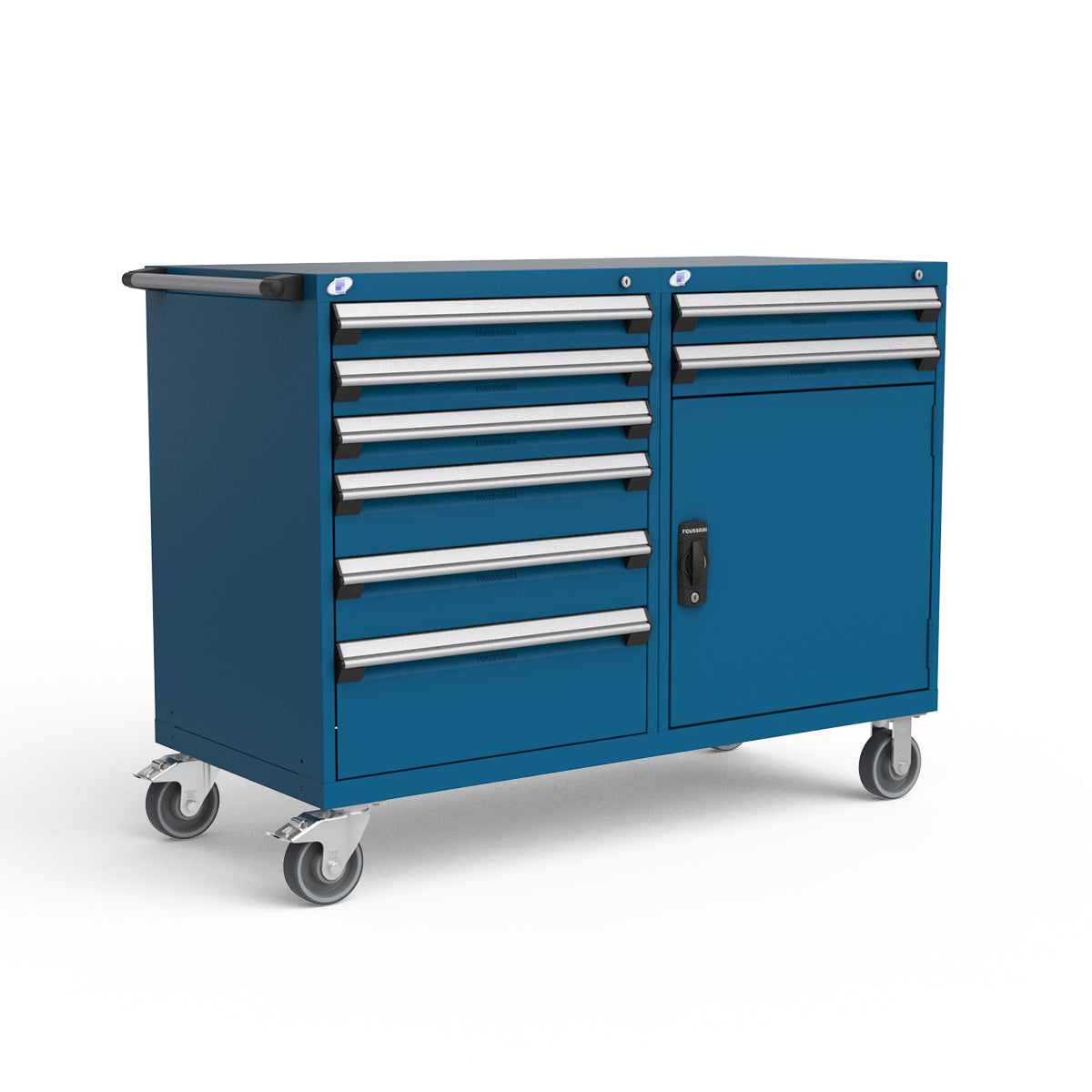 Mobile Modular Drawer Cabinet - 60"W X 27"D X 45 1/2"H - 8 drawers